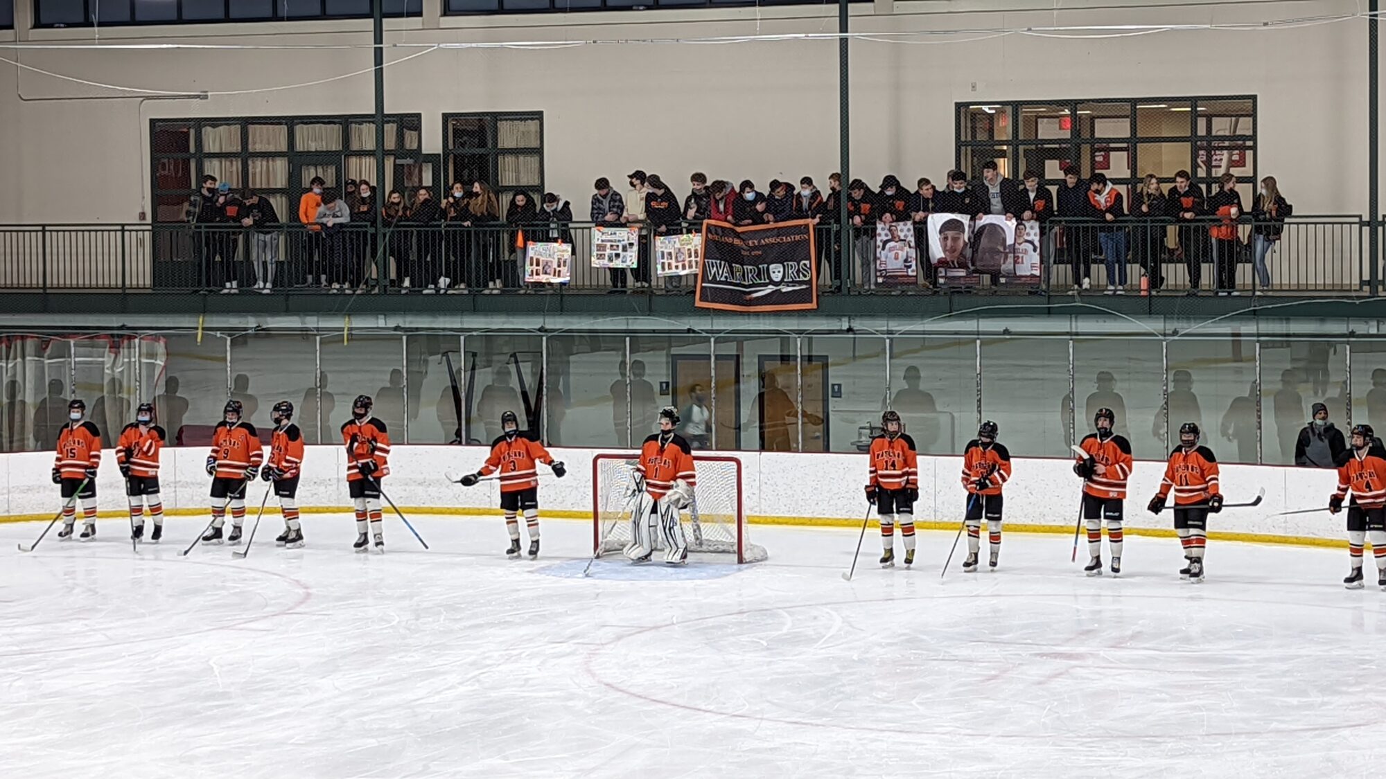 Wayland students cheer on their team at the 2022 Post Road Cup